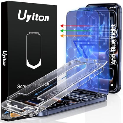 Uyiton Compatible with iPhone 17 Pro Screen Protector (Anti-Blue Light) - size: iPhone 17 Pro - 6.3 inch