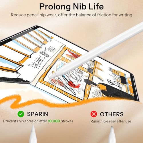 SPARIN Paper Glass Screen Protector for iPad Air 13 Inch M4/M3/M2, 2 Pack - size: iPad Air 13 Inch
