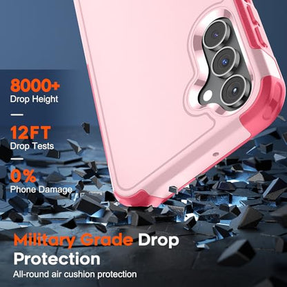 zapica Designed for Samsung Galaxy A15 5G Case, Light Pink | Military Grade Drop Protection, Dual Layer Structure Design, Heavy Duty Shockproof Non-Slip Phone Cover - color: Light Pink, size: Samsung Galaxy A15 5G 6.5''