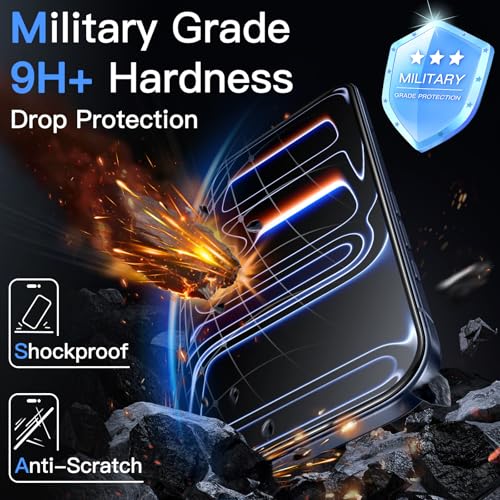 JETech Anti-Reflective 9H+ Screen Protector for iPhone 17 Pro, 2-Pack - size: iPhone 17 Pro
