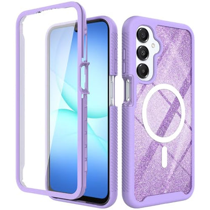 Magnetic for Samsung Galaxy A17 /A16/A26 Case with Built-in Screen Protector [Compatible with MagSafe] [360 Full Body Protection] Heavy Duty Shockproof Rugged Phone Case cover for A 17/A16/A26 ,Purple - color: Purple