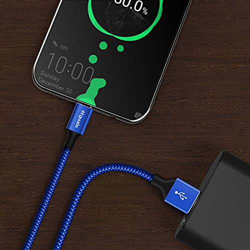 etguuds Long USB A to USB C Cable 15ft, 2-Pack USB to USB C Charging Cable - color: Blue