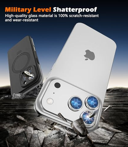 imluckies Camera Lens Protector for iPhone 17 Pro/iPhone 17 Pro Max - color: Sliver