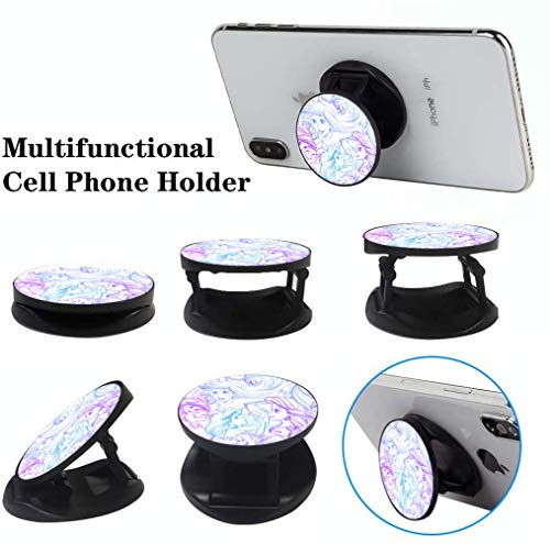 3 Pack/Multifunction Cell Phone Stand Holder and Grip Ocean Cute Girl Foldable Phone Kickstand Mount Compatible for Smartphones - color: Ocean Cute Girl