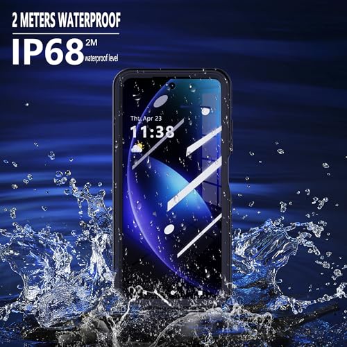 Waterproof Case for Motorola Moto G 5G 2025,IP68 Waterproof Certified Shockproof Dustproof Snowproof Cover Full Body Heavy Duty Protection Fully Sealed Underwater Cover for Moto-G-5G-2025 (Black)