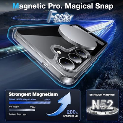 for Samsung Galaxy S25 Case with MagSafe Clear - color: Clear, size: Galaxy S25 with Stand