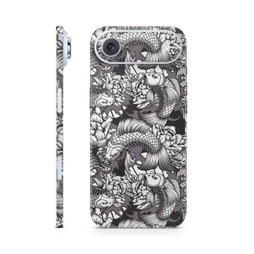 Phone Skin Compatible with Apple iPhone Air - Angry Koi - Premium 3M Vinyl Protective Wrap Decal Cover - Easy to Apply | Crafted in The USA by MightySkins - color: Angry Koi, size: iPhone Air (Full Wrap), style: Matte Finish