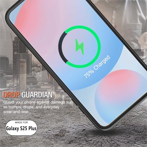 Battery Case for Galaxy S25 Plus, 12000mAh Portable Protective Wireless Charging Case Compatible with Galaxy S25 Plus S25+ 5G 2025 (6.7 inch) Rechargeable Extended Battery Pack Charger Cover (Black) - size: Galaxy S25 Plus -12000mAh