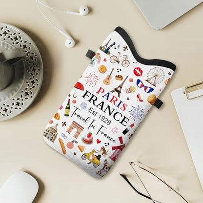 Cell Phone Sleeve Pouch with Adjustable Strap - Paris Gifts - color: Paris