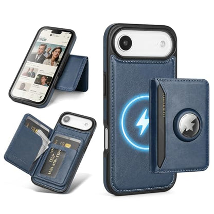 Antsturdy Compatible with MagSafe iPhone 17 Air Wallet Case,Dark Blue - color: Dark Blue, size: iPhone 17 Air - 6.5"