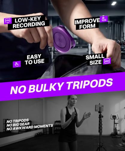 GolbinBox All Metal Dual Magnetic Gym Phone Holder for MagSafe, Purple - color: Purple