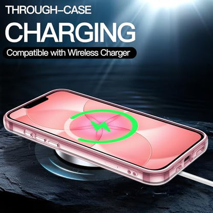 JETech Case for iPhone 17e (2026) / iPhone 16e, Non-Yellowing Shockproof Phone Bumper Cover, Anti-Scratch Clear Back, 6.1-Inch Display (Soft Pink) - color: Soft Pink, size: iPhone 17e/16e