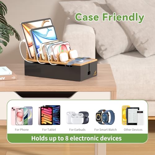 Pezin & Hulin Docking Station for Multi Devices -Natural + Black - color: Natural+Black