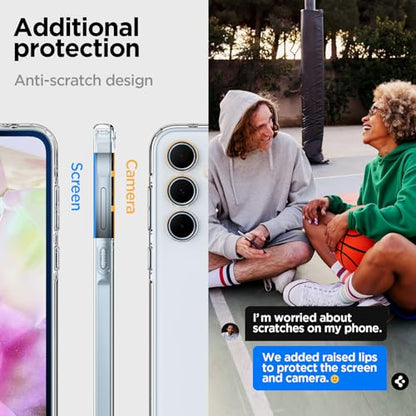 Spigen for Galaxy A35 5G Case, Ultra Hybrid [Anti-Yellowing] [Military-Grade Protection] - Crystal Clear - color: Crystal Clear, size: Galaxy A35 5G