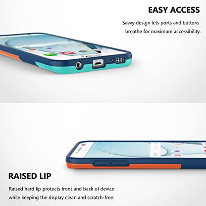 Jeylly Galaxy S7 Case, [3 Color] Slim Hybrid Impact Rugged Soft TPU & Hard PC Bumper Shockproof Protective Anti-Slip Case Cover Shell for Samsung Galaxy S7 S VII G930 GS7 - Blue | [3 Color] Slim Hybrid Impact Rugged Soft TPU&Hard PC Bumper Shockproof Prot