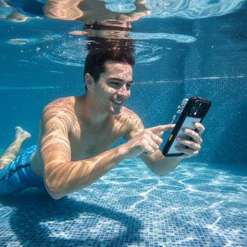 MOTIVE Waterproof Case with Belt Clip iPhone 17 Pro, Magnetic | 6.3" | Built-in screen protector, 360° protection, compatible with MagSafe, 360° belt holster - size: iPhone 17 Pro