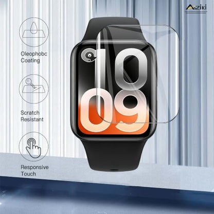 Aiziki（6 Pack Compatible for Xiaomi Smart Band 10 Pro Screen Protector, Flexible TPU Film [Not Glass], Full Coverag, HD Clear, Easy Install, Bubble Free for Xiaomi Smart Band 10 Pro Screen Protector - size: RM6-Xiaomi Smart Band 10 Pro-US