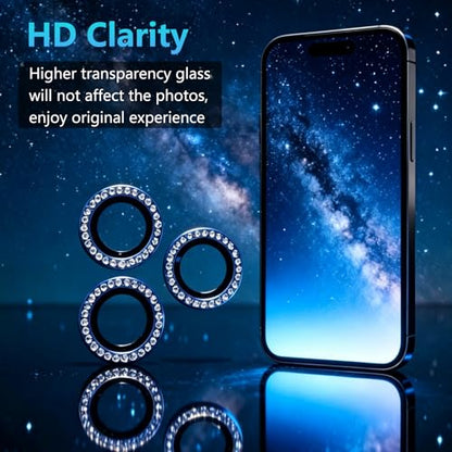 KLEVCOOZ for iPhone 17 Pro/iPhone 17 Pro Max Camera Lens Protector Bling