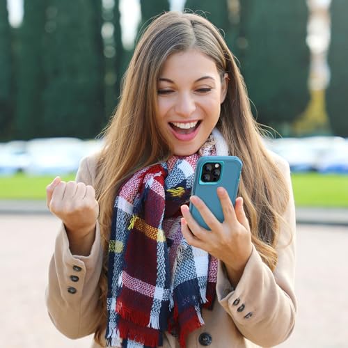 Sansunto for iPhone 13 Pro Max & iPhone 12 Pro Max Heavy Duty Shockproof Case, Full Body Protection Silicone Rubber with Hard PC Tough Rugged Durable Phone Cover for Boys & Men. (Teal/Turquoise) - color: Teal/Turquoise