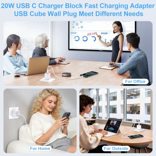 USBC Wall Plug Phone Charger Block Fast Charging Adapter for Samsung Galaxy - color: white