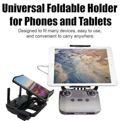 Phone Mount for DJI Mavic, New Remote Control Phone Tablet Mount Bracket, Foldable Holder Replacement for DJI Mavic Air 2/Air2S/Mini 2/Mini SE/Zoom/FIMI X8SE Series/Hubsan Zino Series Drone