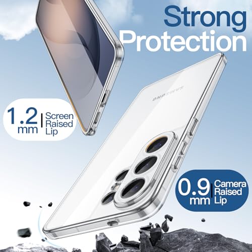 JETech Case for Samsung Galaxy S26 Ultra, Camera Lens Full Protection, Non-Yellowing Shockproof Bumper Phone Cover, Anti-Scratch Hard PC Back (Clear) - color: Clear, size: Galaxy S26 Ultra