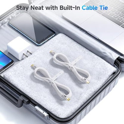 Cable Matters Braided 240W USB C Fast Charging Cable, 3ft, White - color: White, size: 3 Feet