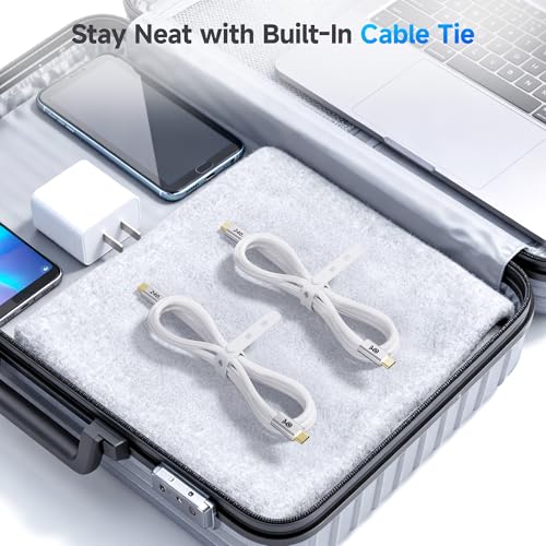 Cable Matters Braided 240W USB C Fast Charging Cable, 10ft, White - color: White, size: 10 Feet