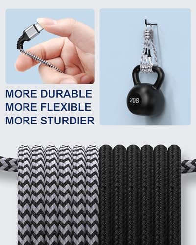 USB C to C Charging Cable for Apple iPhone 17/17 Pro Max/16 Pro/16e/15 Plus - color: White, Black, size: 10FT