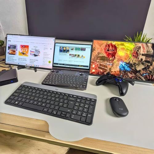 Kado Tablet Stand for Portable Monitor, Adjustable Tablet Holder Foldable, iPad Accessories for Office Compatible with Kindle, Switch, Surface Pro, iPad Pro/Air/Mini, iPhone Pro/Max/Plus
