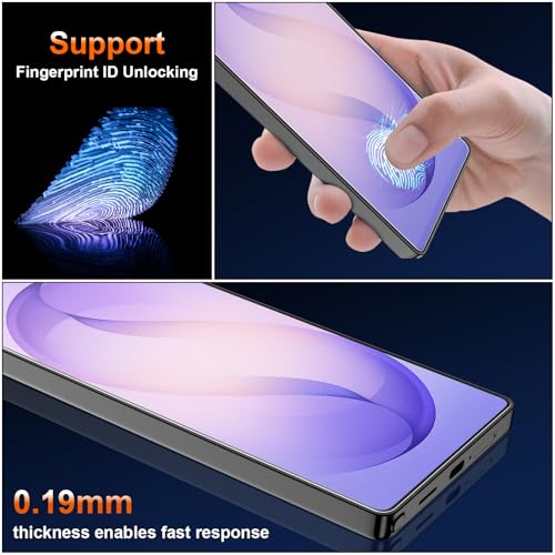[3 Pack] for Galaxy S26 Ultra Matte TPU Screen Protector (Not Glass), Fingerprint Sensor Compatible, Anti-Glare, Touch Sensitive, Self-Healing, Full Adhesive Flexible Film