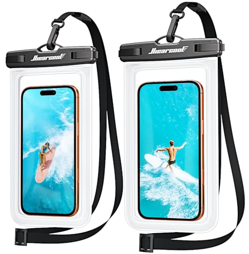 Hiearcool Waterproof Phone Pouch, Waterproof Phone Case, 2-Pack Clear | Durable multilayer IPX8 protection; touchscreen access and fit up to 8.9 inches; cruise essentials 2026 for beach and pool - color: 2 Clear