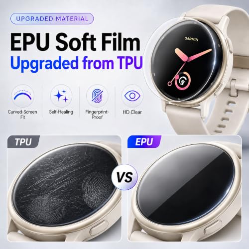 6 Pack Screen Protector for Garmin Vivoactive 5/Garmin Vivoactive 6 42mm - size: For Garmin Vivoactive 5/6 1.65 Inch