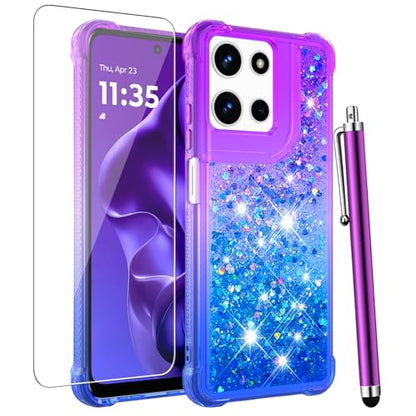 for Moto G 2025/2026 Case, Moto G Play 2026 Phone Case, Purple Blue - color: Purple and Blue