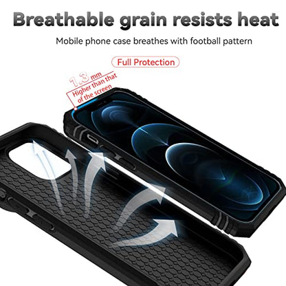 for iPhone 12 Mini Case with Camera Lens Cover HD Screen Protector, Dual Layer Military Grade Drop Protection Magnetic Ring Holder Kickstand Protective Phone Case for iPhone 12 Mini 5.4 inch (Black) - color: Black with camera cover Military-Grade 2nd gen