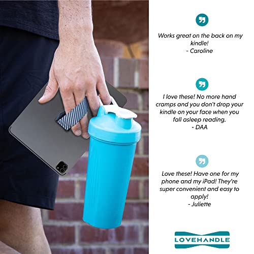 LOVEHANDLE XL Phone + Tablet Grip - Black Strap, Black Base - size: LHT-01 (XL Grip)