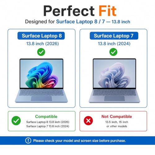 Megoo Screen Protector for Microsoft Surface Laptop 8/7 13.8 Inch - size: Surface Laptop 13.8"