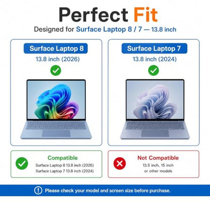 Megoo Screen Protector for Microsoft Surface Laptop 8/7 13.8 Inch - size: Surface Laptop 13.8"
