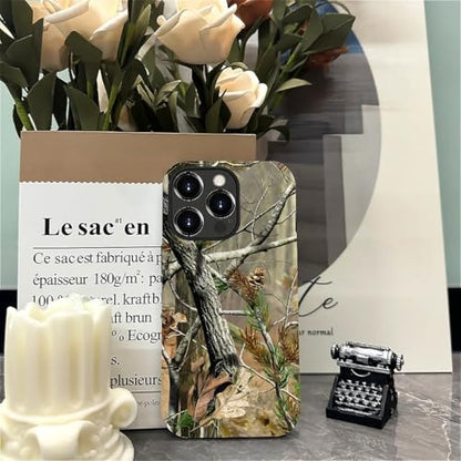 Case for iPhone 15 Pro Max, Dual Layer Phone Cover, Real Jungle Camo | Shockproof Hybrid Phone Case, Soft TPU and Hard PC, Durable Anti-Scratch Protection - color: Real Jungle Camo, size: Iphone 15 Pro Max