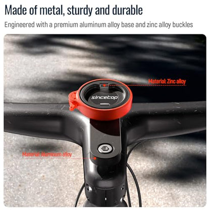 Bike Phone Mount,Mountain Bicycle Stem Cap Phone Holder,Fit All Stem Cap - color: 【1st Gen】Stem Cap Mount-Orange