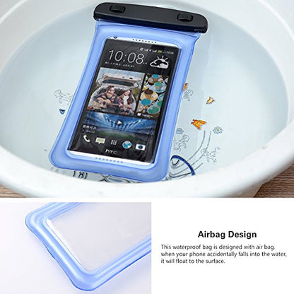 Floating Waterproof Pouch for Samsung Galaxy Note 20 Ultra S20 S21 S22 S23 Ultra S21+ S20 Plus S21 FE Note 10 Plus Lite 9 S10 Plus A53 5G, A13 5G, A52 5G, A42 5G Underwater Phone Case Dry Bag Black - color: Black