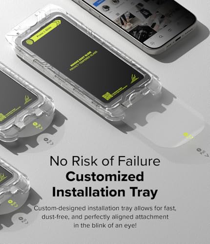 Ringke for iPhone 16 Pro Screen Protector [Easy Slide Privacy, 2 Pack] - size: iPhone 16 Pro