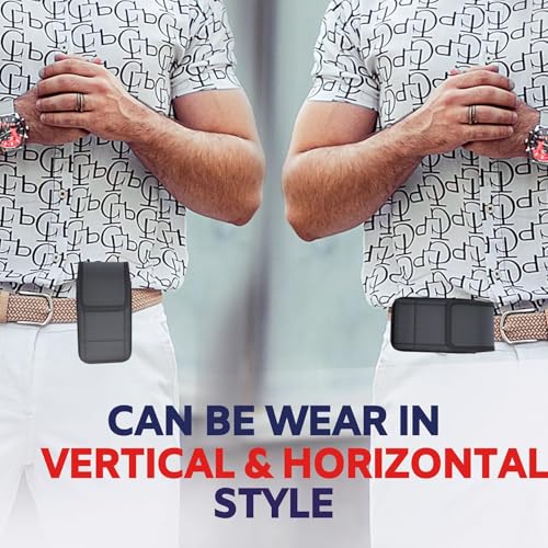 Cell Phone Holster for iPhone 17 16 Pro Max, Samsung Galaxy Ultra S25 S24 S23 S22 S21 Note 20+ Plus Note 10+ A23 A13 A21 A54 5G Google Pixel Pro Case with Belt Clip (Fits Phone with Otterbox Case on) - size: X-Large