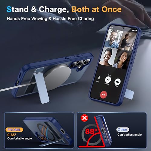 for Samsung Galaxy S25 Case with MagSafe Blue - color: Blue, size: Galaxy S25 with Stand