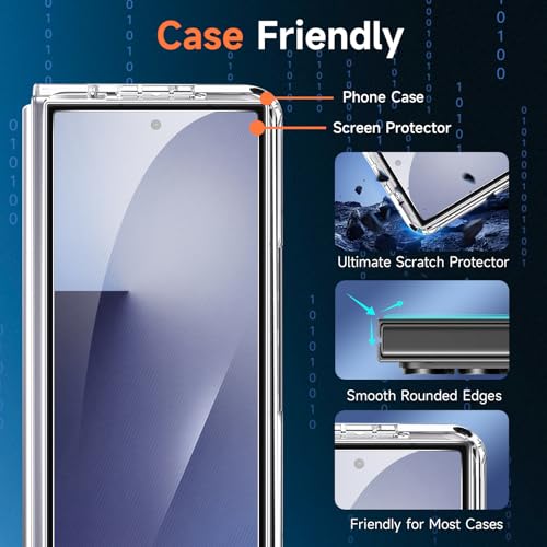 LYWHL 2-Pack Samsung Galaxy Z TriFold Tempered Glass Screen Protector | Front Screen Protector for Galaxy Z TriFold, Anti Scratch Bubble Free Case Friendly - Transparent - size: Samsung Galaxy Z Trifold