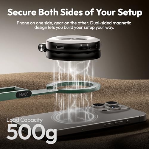 ULANZI MA60 Phone Tripod for Magsafe, Aluminium Mini Phone Stand Green - color: Green