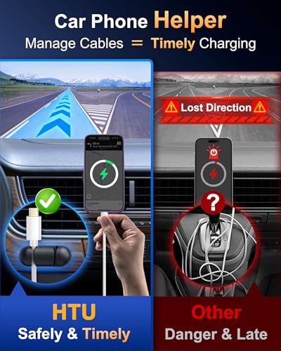 HTU 2026 Ultimate Best【True Military-Grade & Safety Cert】 Car Phone Holder - color: Leather Black