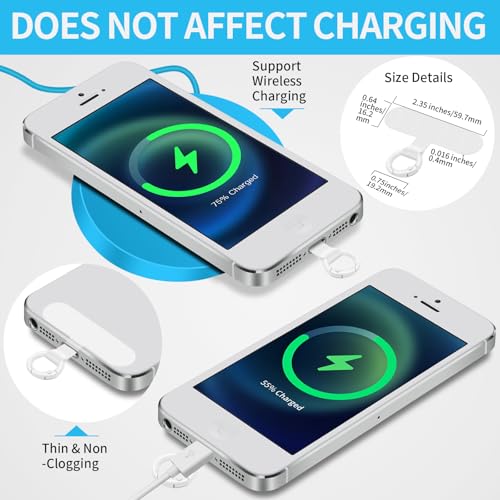Hovmwey Phone Tether Tab, 2 Pack Cell Phone Lanyard Patch Without Adhesive, Phone Strap Replacement Part for All Full Phone Cases (White) - color: White