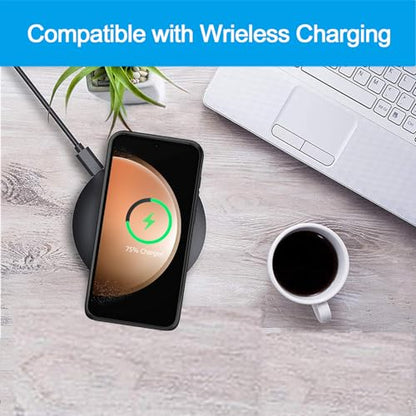 Battery Case for Galaxy S23 FE, Upgraded 12000mAh Battery Pack Rechargeable Charger Case with Wireless Charging Compatible for Galaxy S23 FE (6.4 inch) External Charging Case (Black) - size: Galaxy S23 FE