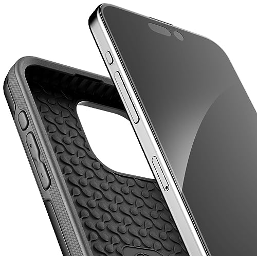 ENCASED Shockproof Case Compatible with iPhone 16 - Ultra Protective Heavy Duty Magnetic Phone Cover, Rebel Series (Black, iPhone 15 Pro) - color: Black, size: iPhone 15 Pro
